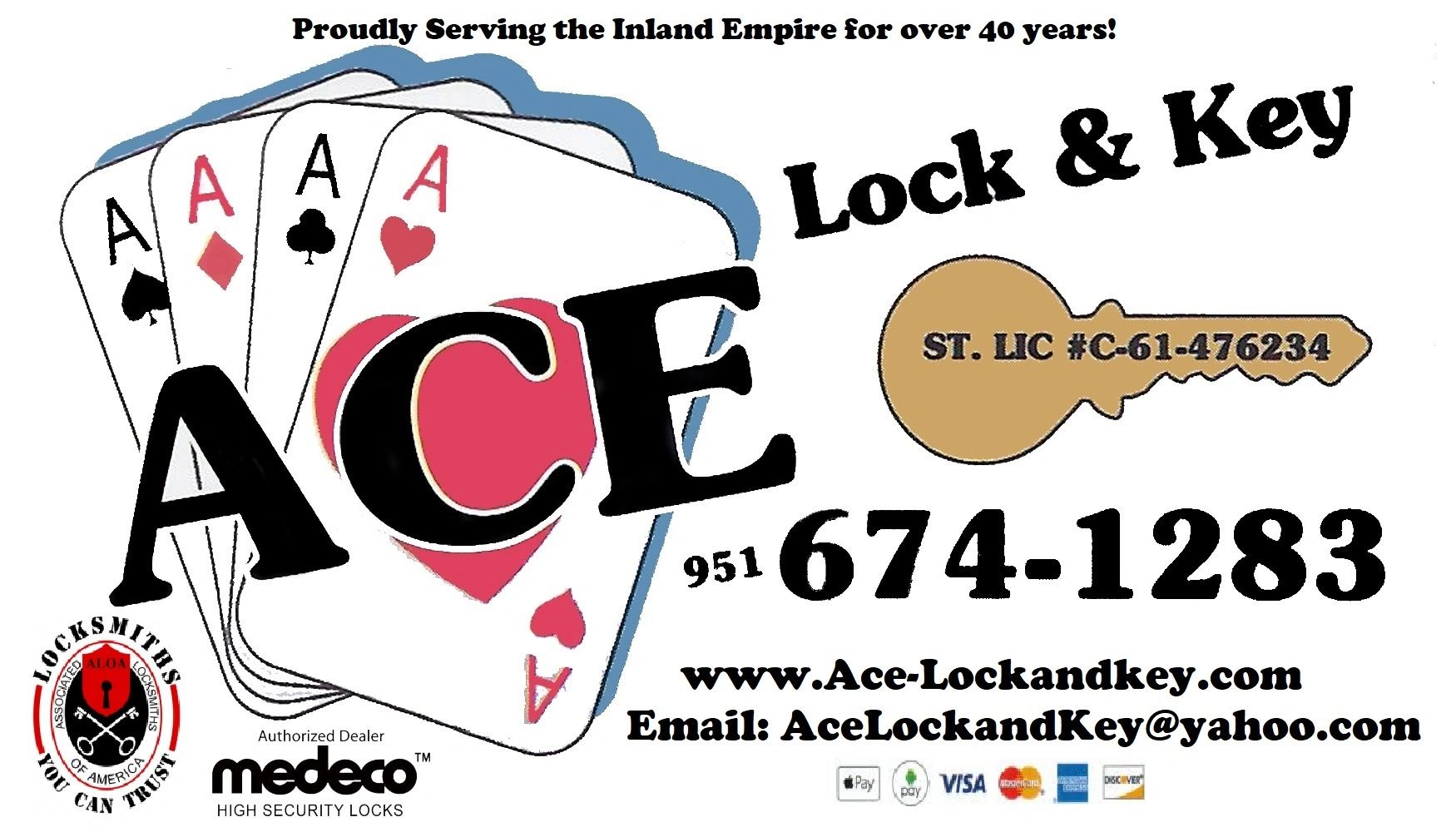Ace Lock and Key Locksmith, Locksmith, Locksmiths, Mobile Locksmith